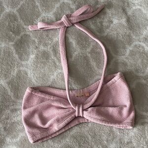 Tacoola Pink Halter Bikini Top